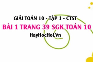 Giải bài 1 trang 39 Toán 10 tập 1 SGK Chân trời sáng tạo: Biểu diễn miền nghiệm